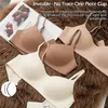 Yoga outfit tunn sömlös kvinnors bh Tryck upp underkläder Tube Top Bras Lingerie Beauty Back Support Non-Wire Solid Comfort Elastic Female