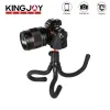 Tripods KINGJOY Flexible Tripod for Mobile with 1/4" Screw Ball Head Phone Clip Adapter Octopus Tripode Stand for SLR DSLR Camera Travel