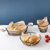 Canasta de fritas de vajillas creativas americanas Cesta de bocadillos fritos Canasta de pollo frito con alitas de pollo platos