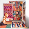 Alfombras de Marruecos para sala de estar en casa Nórdica alfombra dormitorio alfombra decoración de sofá mesa de café alfombra étnica bohemia gran alfombra