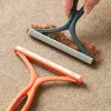 Dubbelzijdige pluisverwijderaar draagbare handmatige handmatige huisdierbont remover tapijt wol doek trui trui fabric scheerschuinig schraper schoon gereedschap