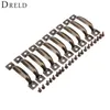 DRELD 10Pcs Antique Furniture Handles Cabinet Knobs and Handles Cupboard Drawer Kitchen Pull Handle Furniture Fittings 52*11mm