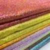 Tissu polyester laser brillant holographique irisée de scène décor artisan