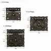 1pcs Bronze Hasp Lock Vintage Decorative Latch Crochet pour bijoux Boîte en bois Varigne Cabinet meuble Matériel Accessoires