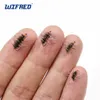 Wifreo 6PCS Griffith's Gnat River Dry Fly Small Size Trout Grayling Fly Fishing Lures Peacock Herl Body Grizzle Hackle #14-#20