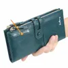2022 Naam Engrave Dames Wallets Fi LG Lederen topkwaliteit kaarthouder Classic Female Purse Purse Zipper Brand Wallet For Women C1U8#