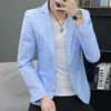 Men's Suits Summer Thin Suit Men Speed Dry Ice Silk Fashion Handsome With Breathable Business Casual Clothes Jacket