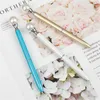 Créative Pearl Ballpoint stylos 14 Color Rotary Metal Ball Pen Scolar Bureau Écriture Points de balle T9I002611