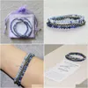 Beaded Mg0060 Natural Pyrite Energy Bracelet Sodalite Blue Aventurine Mala Beads Jewelry 4 Mm Mini Gemstone Set Drop Delivery Bracele Dhacw