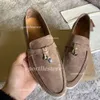 Lp Mokorsyka na fortepiany damskie buty sukienki it designer luksus mody branża skóra płaska niska zamszowa krowa skóra Oxfords Casual Moccasins Lazy Shoe 35-45