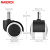 Naierdi 5 stcs Universal Mute Wheel 2 "Bureau stoel Caster vervangende Casters Swivel Rollers 360 graden meubels wielhardware