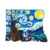 MOC Artistic Pixel Malowanie bloków składowych dla gwiaździstych cegieł nocnych na fan Goah Picture Sky Model Toy na chidlren urodziny