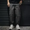 Erkek pantolon kargo ins moda düz Kore versiyonu trend fonksiyonunun gevşek ve kadınların gündelik
