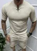 Suisses de survêtement masculines Chemises de bandage à manches courtes de mode Mentime Mens Spring Summer Casual-Leck Tops Shorts masculins Mâles 2024