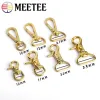 Meetee 2/5pcs 10-25 мм металлический латунный крюк пряжка карабинера застежка лобстера поворотный триггер складывает собачья шарнирные аксессуары