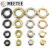 Meetee 4/10pcs 10-25mm högkvalitativa metallpåse spännen ögonskruv Grommet Die Casting O Ring Eyelets Diy Sy Accessories