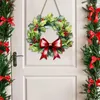 Fleurs décoratives de Noël de Noël panneau de porte de Noël volé en arc bienvenu pour la fenêtre murale décoration Garland