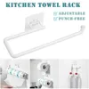 Toilet Paper Holders Kitchen Paper Roll Holder Towel Hanger Rack Bar Cabinet Rag Hanging Holder Shelf Toilet Paper Towel Holders for Kitchen 240410