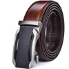Mens Genuine Leather Ratchet Dress Belt with Automatic Sliding BUCKle PLUS Size 240322