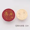 25/30 mm de tampon de cire de cire scellant filet de fleur rétro et rose Lacquer Seal Rose Series Gift Wedding Tools Post Decor Custom for Make