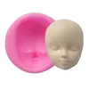 1 st matlagningsverktyg Silikon Mögelpolymer Clay Chocolate Candy Jelly Baking 3D Baby Face Diy Girl Face Human Face