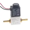 Compressor Valve 1/4" Normally Closed Pneumatic Aluminum Solenoid Valves 12V 24V Voltage For Air Water Oil