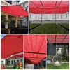 Anti-UV HDPE Red Sun Shade Giardino Net Giardino Succulento Substante Auto Net Cabina Dalli Dazzolo Piscina Coperchio Sail House Casa Pestina