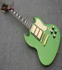 Shop Custom Green SG 3 Pickups guitarra elétrica Novo chegada guitarra inteira guitarra personalizada 4539239