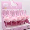 3st 0,5 mm enhörning flamingo varm boll svart bläck penna födelsedagspresenter för barn baby shower unicorn party bröllop favoriter flamingo, q