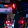 Bike Intelligent Sensing Frein Frein Vlight Cob LED Smart Auto Capteur de lumière arrière Light Cycling Lantern Lantern Bicycle Accessoires