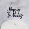 Ins Gelukkige Verjaardag Acryl Cake Topper Roze Cirkel Double Layer Cupcake Topper Voor Verjaardagsfeestje Taart Decoraties Baby Shower