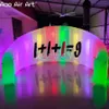 2024 Recentemente estilo LED Photo Wall Parede inflável Booth DJ Booth Show Divider com 10 PCs Spotlights on Discund