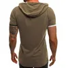 Camiseta masculina de verão Camiseta casual Slim Short Sleeve Cirtle Men Plus Tamanho 3xl Men Solid Men Rouse Streetwear camiseta Homme 240403