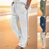 Herenbroek mannen casual vast zijkant pocket brede been baggy elastische taille losse man y2k kleding gym werk broek pantalones joggingbroeken