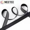 20/25mm 10/20m bande elastiche anti-slip Materiale in gomma nera bianca per cinture di scarpe Backpack cintura in vita Accessorio artigianale fai-da-te