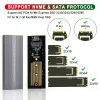 Kapsling M.2 NVME SATA SSD -fall Kapsling Dual Protocol JMS581D Chip 10Gbps USB 3.2 Gen2 Typ C Extern M2 SSD Box M / B+M Nyckelverktyg Gratis