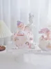 Ballet Girl Cake Topper Topper Dancing Kids Doll Doll Decor Orreria Decorazione per torta di compleanno BAMBINA 1 ° Stito Gifts di festa di buon compleanno