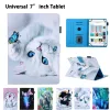 Boîtier de boîtier 7 pouces universel pour Huawei MediaPad T3 7.0 Couverture pour Samsung Tab A T280 Tablet Funda Mignon Cat Print Stand Shell