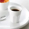 Molho octogonal xícara de porcelana branca restaurante jantar café