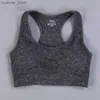 Yoga Tenues Hot Sell Summer Woman Sports Sports Sports Bra Crops Tops Yoga Fitness Workout Fast Dry Quality Bra Vêtements Y240410