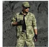 4xl Spring Combat Tactical Uniforme Caminhando ao ar livre Trekking Fishing Casating Roupas de camuflagem Men Mulheres camisa de calça de calça conjuntos de calça