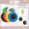 Round Electronic Thermo-Hygrometer Mini LCD Digital Thermometer Reptile Aquarium Temperature Humidity Meter Detector Tool