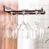Wine Glass Rack Wall Montate Stempo Organizzatore in metallo per appendiabiti in bicchiere di vetro per bar per bar cucina 2 colori 85WC