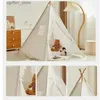 Speelgoedtenten kinderen tent tipee tent voor kinderen draagbaar tipi infantil huis voor meisje cabana boy tent tapijt led leding lights l410