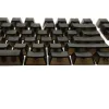 Kombinasyonlar yan baskılı pc blacklight anahtar kapağı siyah şeffaf 126 tuşlar gh60 gk61 mekanik klavye için kiraz profili anahtar kapağı