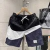 Shorts for Mens Summer Fashion Label Color Matching Losse en veelzijdige casual Sports Quick Drying Beach