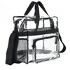 Duffel Bags Fashion Big Tote Clear Packs Bag Stadium Approved Transparent See Through For Work Sports Travel Games