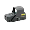 Tattico 551 552 553 Rosso Green Dot Sight Multi rivestito Vista riflesso olografico Succe di caccia al fucile Reticolo Lucezza regolabile Optics da 20 mm