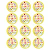 4,5 cm Spanish Birthday Party Decor Stickers Happy Birthday Present For You and Cake Adhesive Seal Sticker för bakning