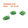 5Sets Pitch 5.08 mm śruba wtyczka PCB Blok terminalu 2EDGKA 2EDGV 2P 3P 4P PIN PIN MĘŻCZYZNA/KOMANIE Złącze 300 V 15A